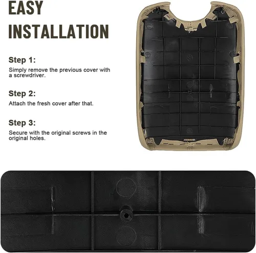 Vista 5 de Funda de reposabrazos para automóvil de repuesto para Honda Accord 2008-2012, protector de consola central de cuero PU, almohadilla impermeable