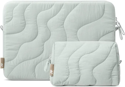 Vista 14 de tomtoc 360 Protective Puffy Laptop Sleeve Kit for 13-inch MacBook Air 2026 Snowberg