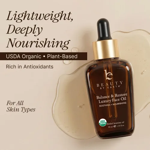 Vista 4 de Aceite facial orgánico USDA, fabricado en Estados Unidos con ingredientes naturales, fórmula antienvejecimiento para pieles propensas al acné