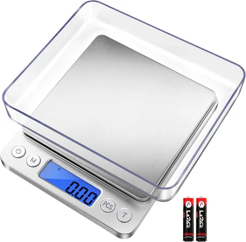 Vista 10 de Fuzion Báscula digital de gramos, precisión de 0.0004 oz, báscula digital de joyería de 17.64 oz Negro