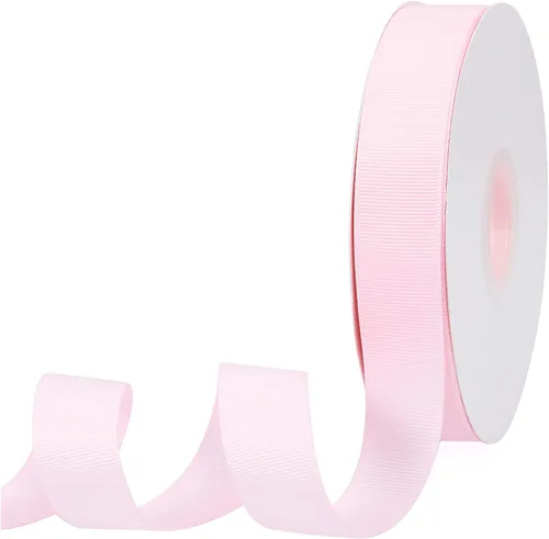 Vista 8 de Cinta de grogrén de doble cara de color liso azul bebé de 1-1/2 pulgadas x 50 yardas para envolver regalos, bodas, fiestas, manualidades, lazos