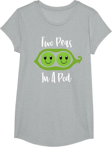Vista 53 de Two Peas in A Pod Couples Matching Best Friend Cute Veg T-Shirt Baby Blue