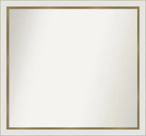 Vista 153 de Amanti Art Espejo personalizado, espejo de baño estrecho Alexandria White Wash, espejo de pared o espejo de tocador de baño sobre el fregadero