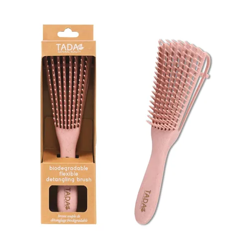 Vista 8 de TADA Natural Beauty - Cepillo desenredante para cabello rizado, grueso, ondulado y fino, agujeros de ventilación para secado rápido y peinado