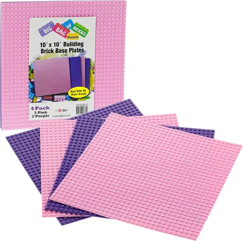Vista 7 de Placas base clásicas para ladrillos de construcción, placas azules de 10 x