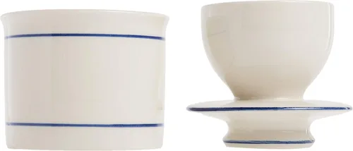 Vista 3 de Norpro – Mantequera de cerámica, Vajilla, 4" x 3.5", Azul