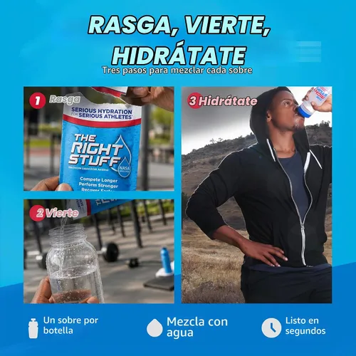 Vista 4 de The Right Stuff Aditivo para bebidas electrolíticas de la NASA Berry Blend
