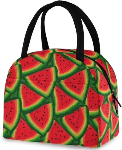 Vista 16 de Bolsa de almuerzo reutilizable para mujer africana con bolsillo frontal con cierre de cremallera aislada, bolsa térmica para el trabajo, picnic