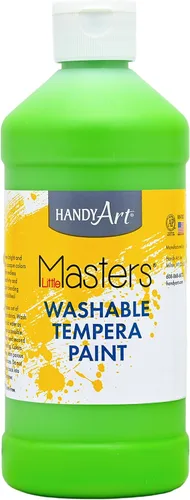 Vista 37 de Handy Art Little Masters - Pintura lavable, 16 onzas, color negro Bright & Mixable, High Opacity, Washable Colors for Classroom, Students, Kids