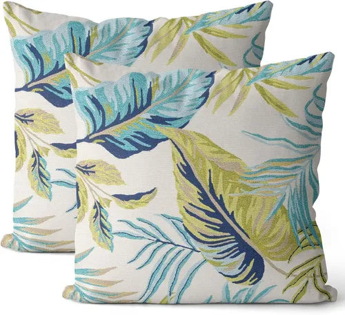 Vista 16 de Fundas de Almohada de Navidad Azul Marino 16x16 Juego de 2 Estilo Granja Muñeco de Nieve Copo de Nieve Árbol de Navidad Fundas de Almohada