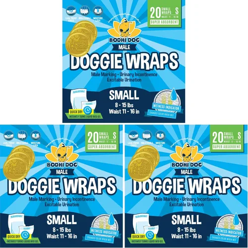 Vista 8 de Bodhi Dog Pañales desechables para perros machos, superabsorbentes, a prueba de fugas, ajuste ajustable, diseño cómodo, control avanzado de humedad