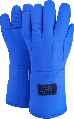 Vista 6 de Guantes criogénicos de baja temperatura LN2 guantes protectores de nitrógeno líquido para almacenamiento en frío, guantes congelados de seguridad