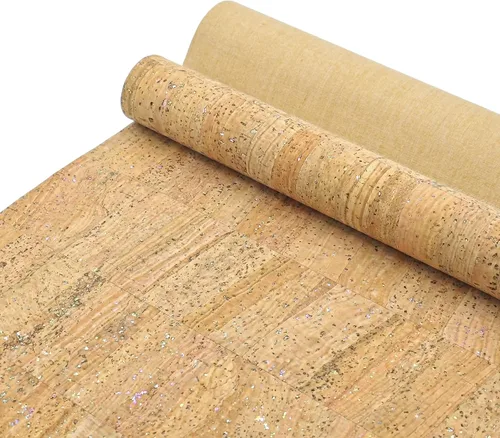 Vista 21 de SorenCut Tela de corcho por yarda, tela de corcho para coser con superficie de café negro, 12 x 52 pulgadas más grande para manualidades, cortar