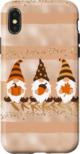 Vista 5 de Fall Autumn Gnomes Phone Case Modern Pastel Cute Beige Case for iPhone 17
