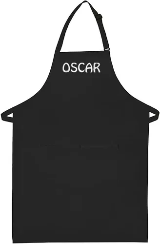 Vista 8 de Delantal Personalizado, se puede añadir un nombre bordado al diseño, de algodón de alta calidad, fabricado en los Estados Unidos delantal