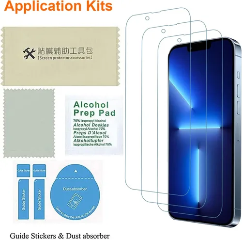 Vista 4 de Protector de pantalla para iPhone 13 Pro Max, protector de pantalla para iPhone 14 Plus, protector de pantalla anti luz azul, compatible con iPhone
