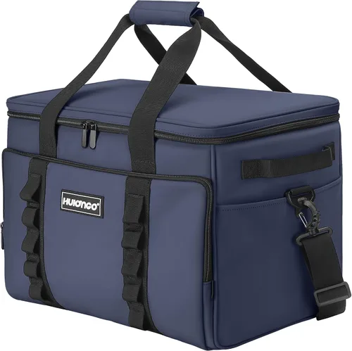 Vista 10 de Bolsa térmica con aislamiento suave, plegable, enfriadores de viaje grandes, enfriadores de lados suaves, hieleras a prueba de fugas, impermeable