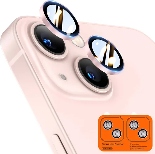 Vista 18 de TOCOL Protector de lente de cámara para iPhone 13 / iPhone 13 Mini vidrio templado HD individual resistente a los arañazos, accesorios compatibles