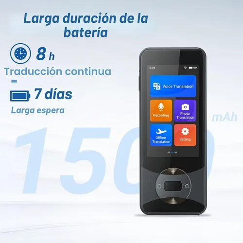 Vista 6 de Anfier Dispositivo de traductor de idiomas 144 idiomas AI traductor de voz W10 con pantalla táctil de 3.0 pulgadas, traducción de imágenes