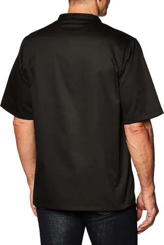 Vista 4 de Chef Code Abrigo de chef clásico unisex de manga corta para hombre