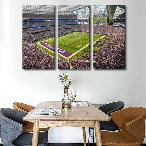 Vista 77 de Lincoln - Lienzo decorativo para pared, diseño de campo financiero de Filadelfia, paisaje de estadio de fútbol de Filadelfia, decoración de pared