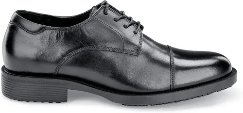 Vista 2 de Shoes for Crews Dress Shoes for Men, Mens Oxfords, Zapatos De Vestir para Hombre, Slip Resistant, Safety, Brown or Black