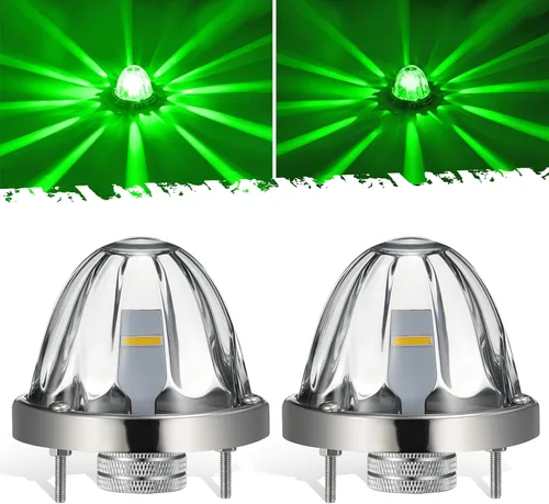 Vista 13 de Partsam 2 Piezas Luces de Cristal de Sandía [Patentadas] Lente Transparente Luz LED Blanca de Marcha con Bisel de Acero Inoxidable de Repuesto