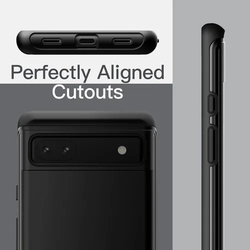 Vista 6 de JETech Funda para Google Pixel 6a de 6.1 pulgadas 2022, protección de doble capa a prueba de golpes (negro)