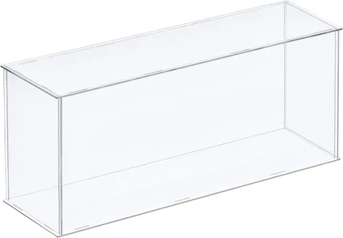 Vista 22 de MECCANIXITY Vitrina de acrílico Caja de plástico transparente montar escaparate a prueba de polvo 14x6.3x4.1 pulgadas para artículos coleccionables