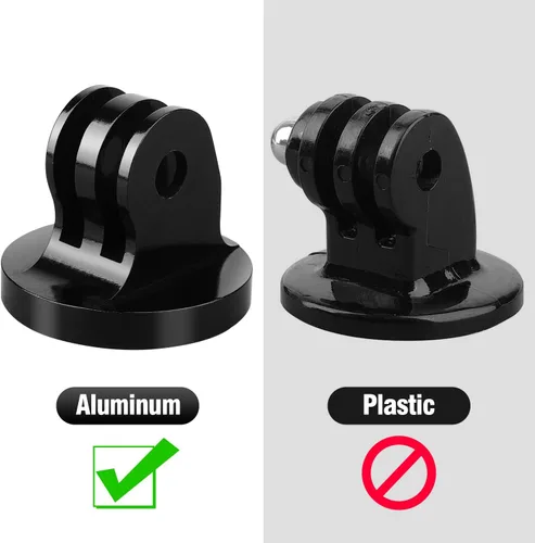Vista 3 de ChromLives Adaptador de trípode 1/4 compatible con Gopro, adaptador de montaje de trípode de aluminio para cámara 1/4-20 compatible con Gopro Hero