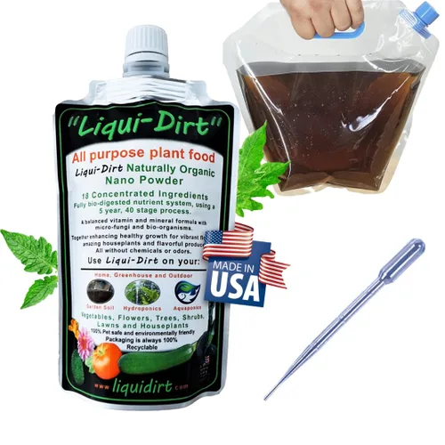 Vista 10 de Fertilizante de Alimento Natural Orgánico para Plantas de Interior, Aroides Raros, Flores, Jardines, Verduras, Hierbas - NPK Multiusos con 18