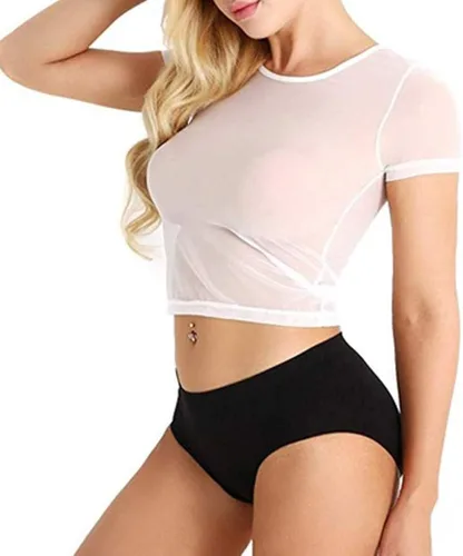 Vista 3 de Lencería sexy para mujer, para sexo, juego travieso, malla transparente, ajuste de encaje, conjunto de brasier y bragas cachonda babydoll