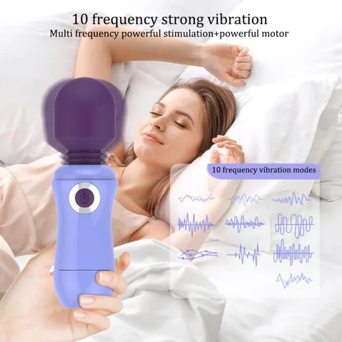 Vista 3 de Vibrador de 10 velocidades Vibrador rápido Orgasmo Clítoris Vibrador para Mujeres Punto G Masturbador Juguetes Sexuales para Adultos