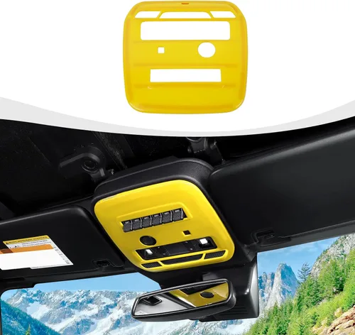 Vista 3 de RAZPOY Cubierta para panel de luz de lectura frontal Bronco compatible con Ford Bronco 2021-2025, accesorios interiores negros de 2 puertas y 4