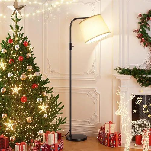 Vista 8 de Ambimall Lámpara de pie totalmente regulable - Lámparas de pie de 9W con bombilla LED incluida, lámparas de pie para sala de estar con cabezal