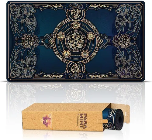 Vista 9 de Scourge Dragon Blast - Alfombra de juego MTG cosida 24x14 Negro