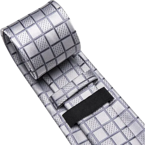 Vista 107 de Dubulle Corbata tejida de cachemira para hombre y gemelos de pañuelo para hombre, conjunto de gemelos para boda formal y negocios