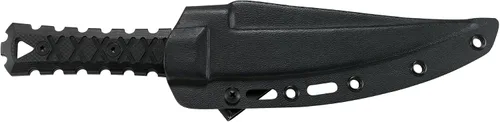 Vista 6 de CRKT HZ6 EDC Cuchillo de hoja fija con funda, negro, 2927