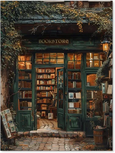 Vista 12 de Haitunone Arte de Pared de Lectura Femenina Victoriana Academia Oscura Libros Melancólicos Póster Pintura al Óleo Antigua Impresiones en Lienzo