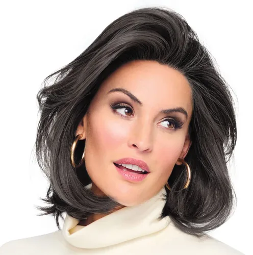 Vista 14 de Raquel Welch Flying Solo - Peluca para niños, 100% atada a mano por ropa de pelo, gorra pequeña promedio, RL10/12 castaño iluminado por el sol