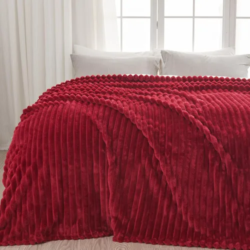 Vista 61 de NEWCOSPLAY Manta de Tiro Súper Suave Aqua Franela Sedosa Premium Forro Polar Jacquard Acanalado 3D Ligero Manta de Cama Uso en Todas las Estaciones