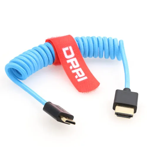Vista 2 de Cable trenzado de alta velocidad 8K @60Hz 4K @120Hz Mini HDMI a Full HDMI 2.1 para Sony F55 A7S3 A74 Nikon Z5 Z6 Z7 BMPCC4k a monitor Atomos Ninja