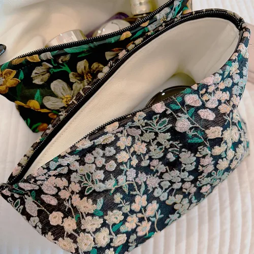 Vista 7 de HAPPYHEIDI - Bolsa de maquillaje grande para viajes, bolsa para cosméticos