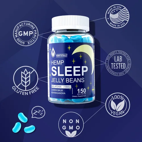 Vista 9 de Melatonina 3 mg 15 mg para toda la familia con Ashwagandha, 5-HTP, bálsamo de limón, magnesio, B12, B6 masticable y bajo en azúcar, para un ciclo