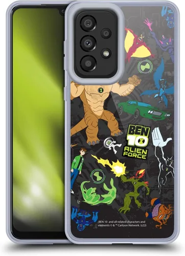 Vista 9 de Head Case Designs Funda de gel suave con licencia oficial de Ben 10: Alien Force Ben's Jacket Graphics compatible con Galaxy A33 5G (2022)