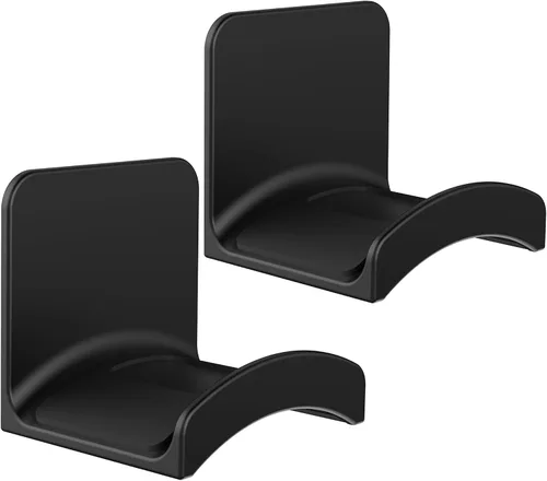 Vista 7 de SOKUSIN Soporte para auriculares, soporte adhesivo para auriculares para juegos, gancho universal de montaje en pared para todos los Negro