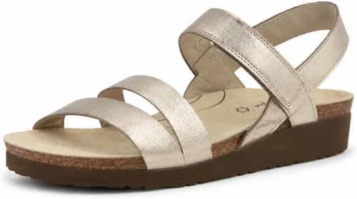Vista 17 de Naot Kayla sandalia con taco de cuña para mujer Piel de lagarto beige
