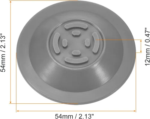 Vista 2 de uxcell Discos de limpieza para máquina de espresso, 1 disco de limpieza de silicona para expreso, disco de descarga trasera de 2.126 in para Gris