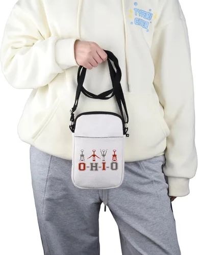 Vista 6 de G2TUP Divertido regalo para turistas de Ohio State Bolso cruzado Columbus Zoo Tarvel Bag Perfecto para los nativos de Ohio