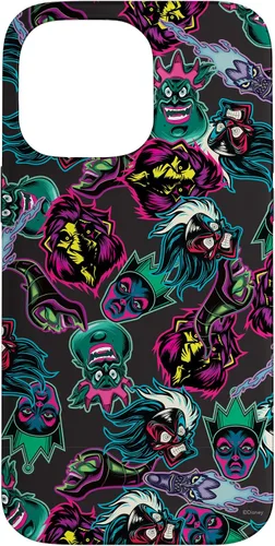 Vista 21 de Funda con estampado de neón malvado de villanos de Disney para iPhone 16